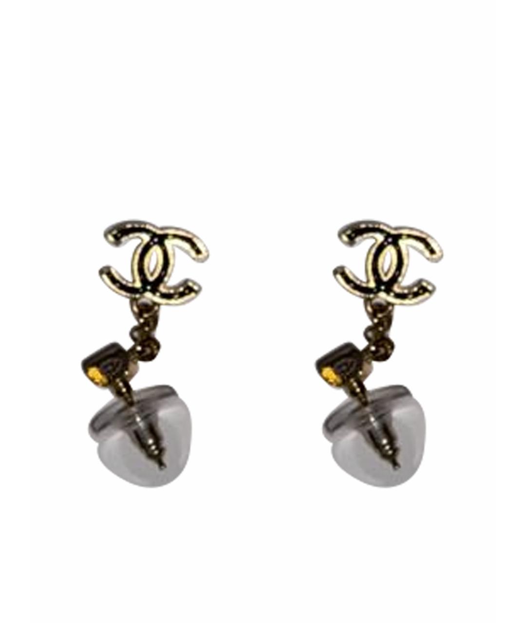CHANEL Белые серьги, фото 1