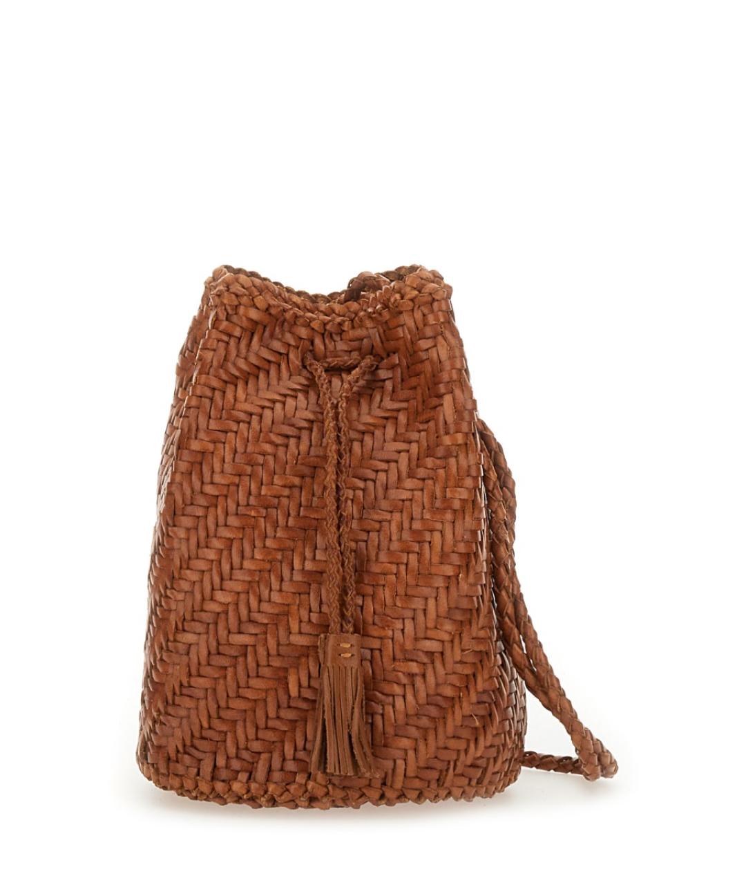 Dragon Diffusion Коричневая кожаная сумка через плечо, фото 1