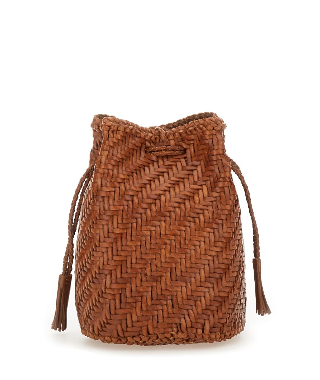 Dragon Diffusion Коричневая кожаная сумка через плечо, фото 4