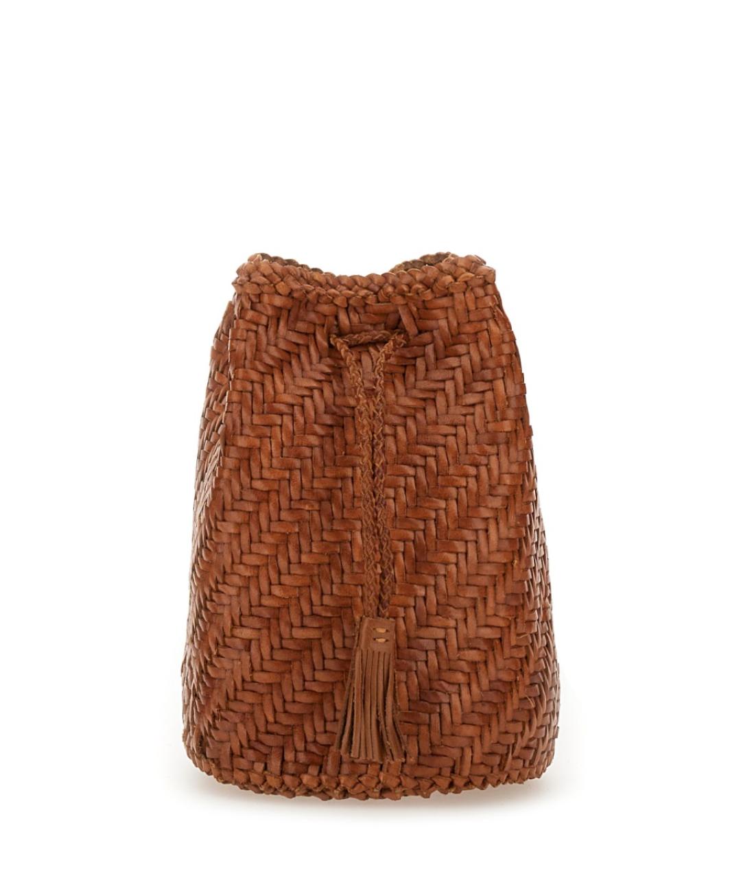 Dragon Diffusion Коричневая кожаная сумка через плечо, фото 3