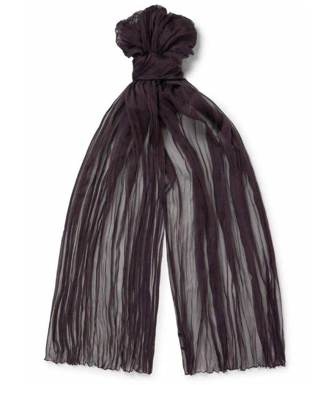 SAINT LAURENT Черный шарф, фото 9