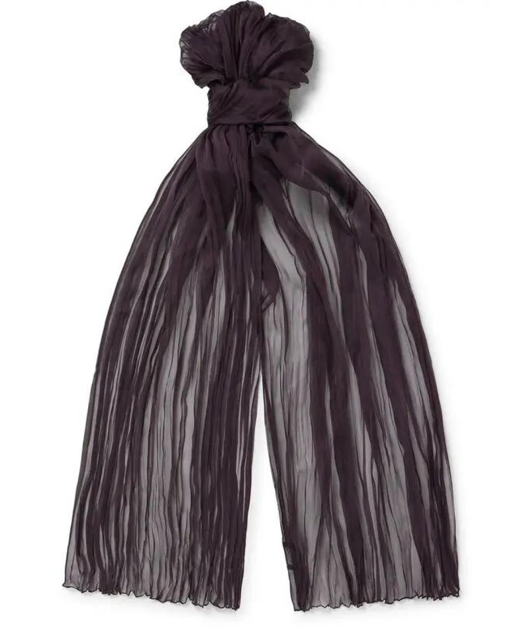 SAINT LAURENT Черный шарф, фото 4