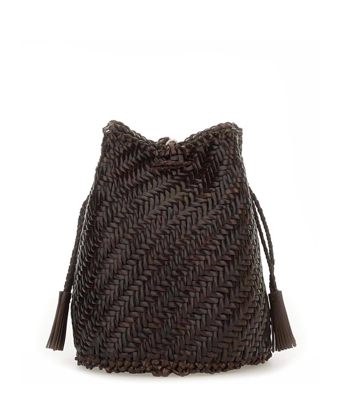 Dragon Diffusion Коричневая кожаная сумка через плечо, фото 3