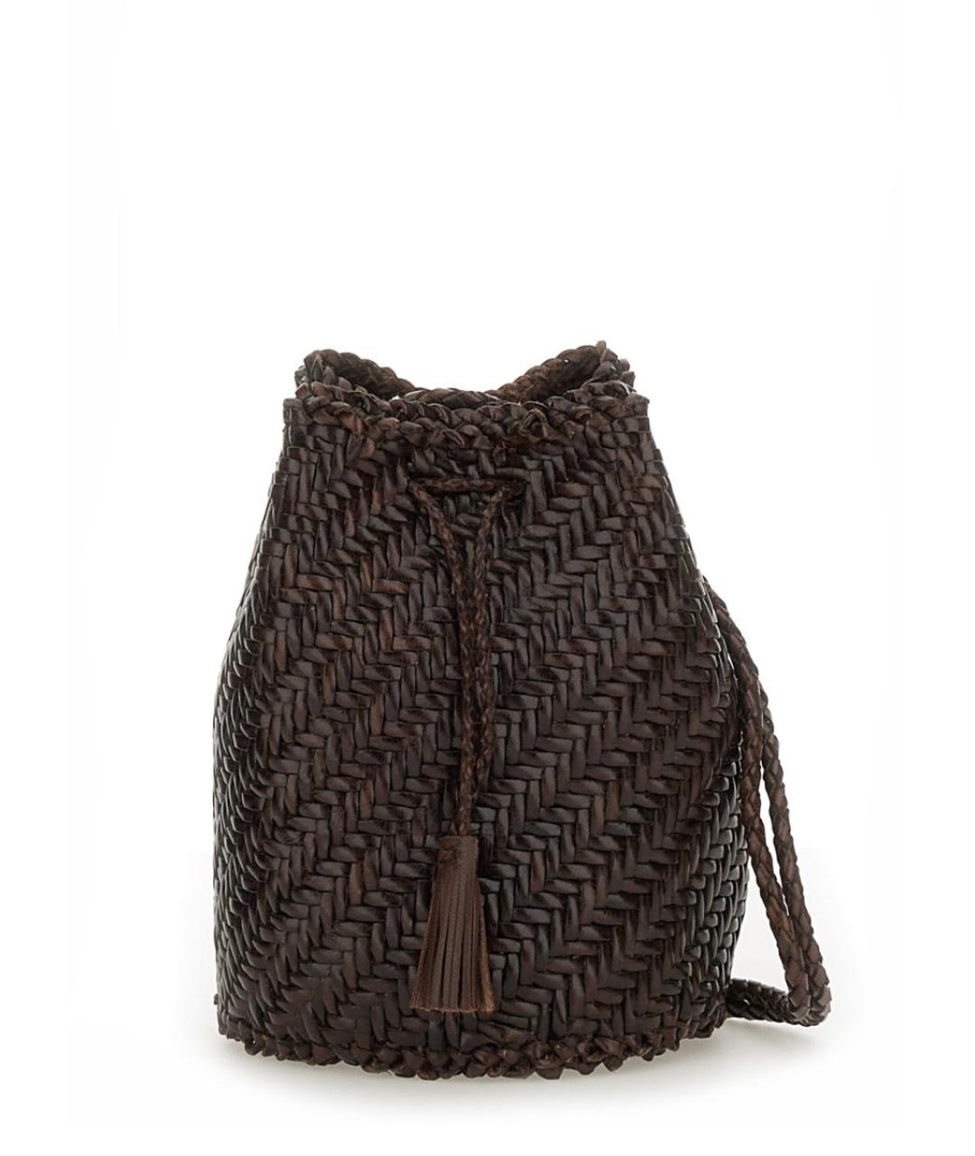 Dragon Diffusion Коричневая кожаная сумка через плечо, фото 1