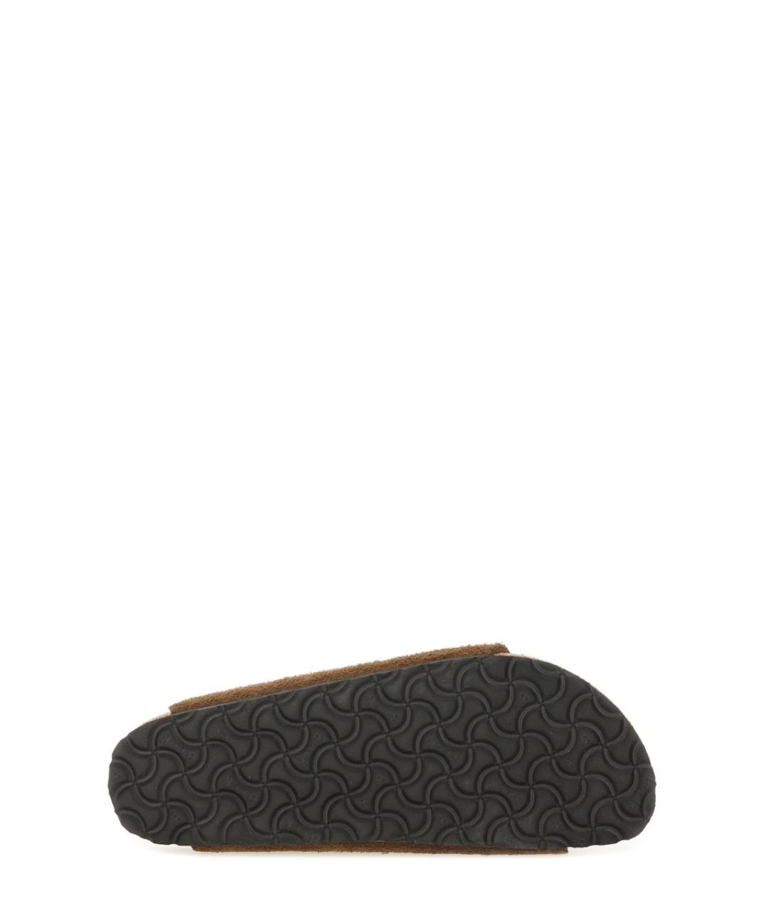 BIRKENSTOCK Коричневые замшевые сандалии, фото 5