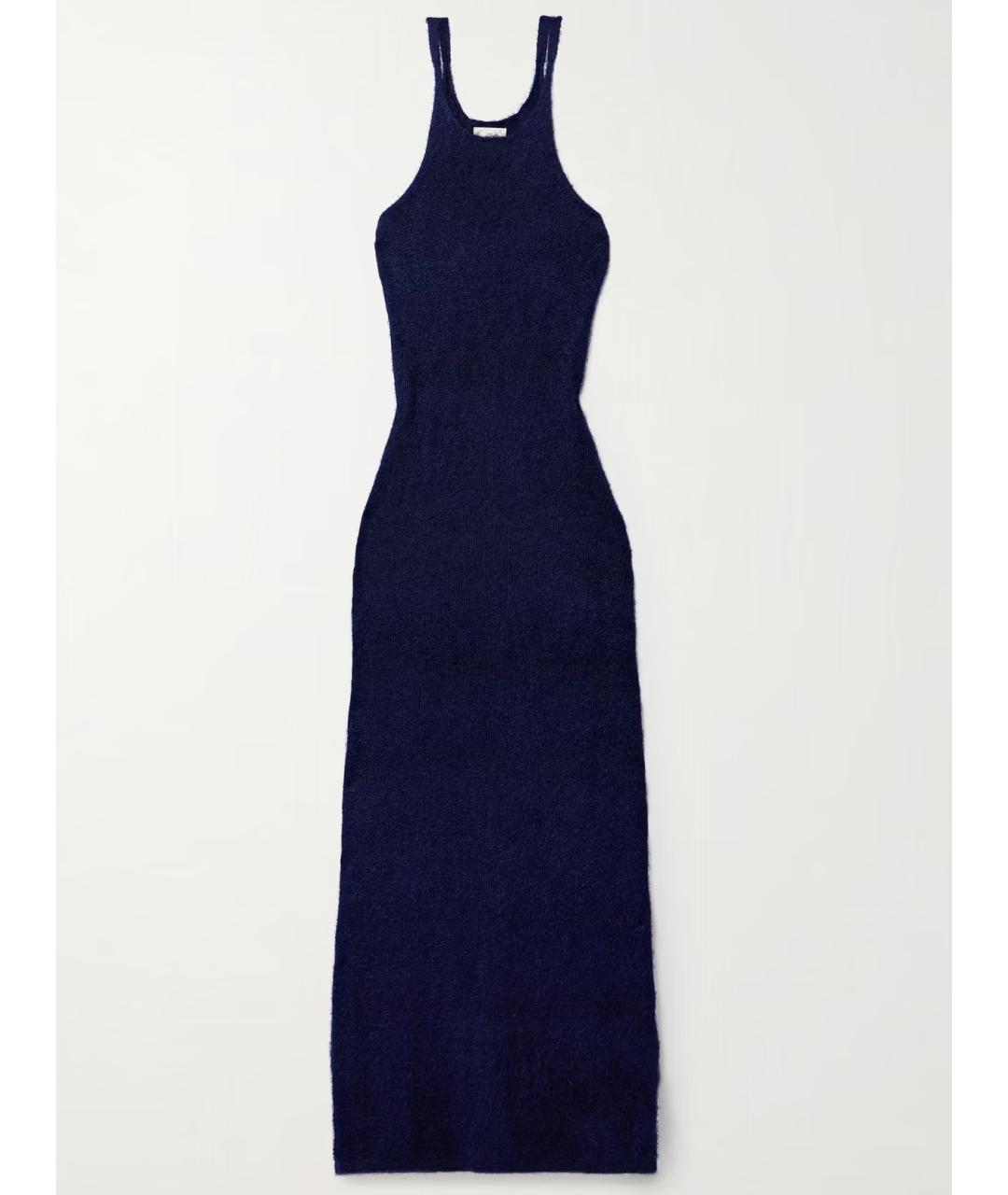 KHAITE Темно-синее кашемировое коктейльное платье, фото 5