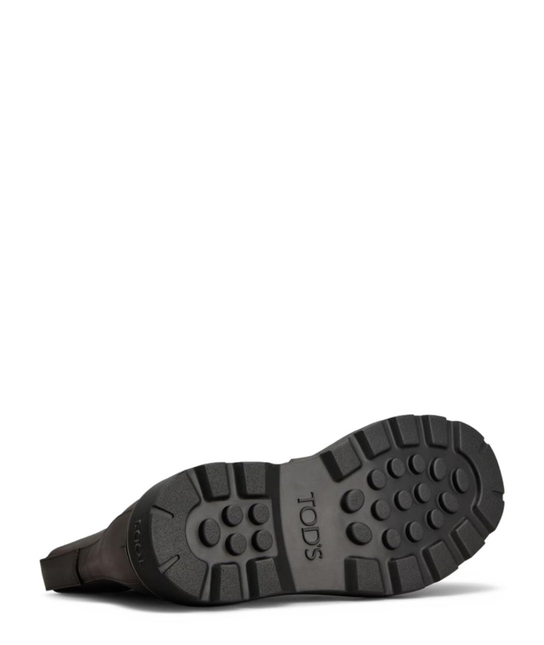 TOD'S Коричневые кожаные низкие ботинки, фото 2