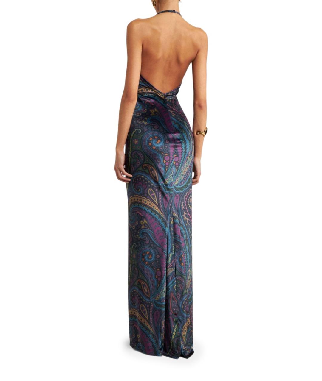 ETRO Мульти полиэстеровое вечернее платье, фото 2