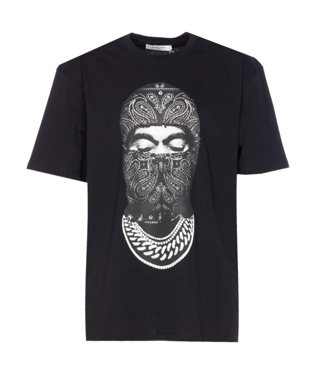 IH NOM UH NIT Черная хлопковая футболка, фото 1