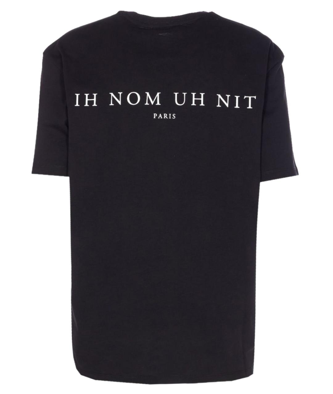 IH NOM UH NIT Черная хлопковая футболка, фото 2