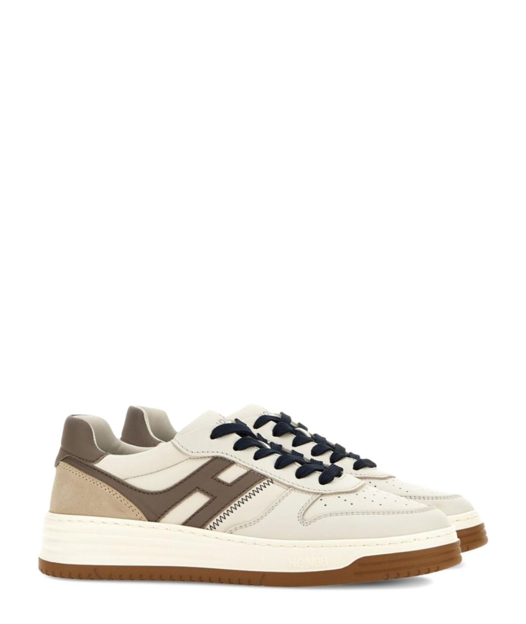 HOGAN Мульти кожаные низкие кроссовки / кеды, фото 2