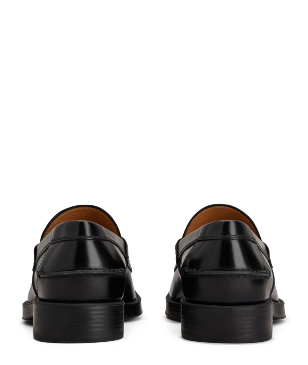 TOD'S Черные кожаные лоферы, фото 4