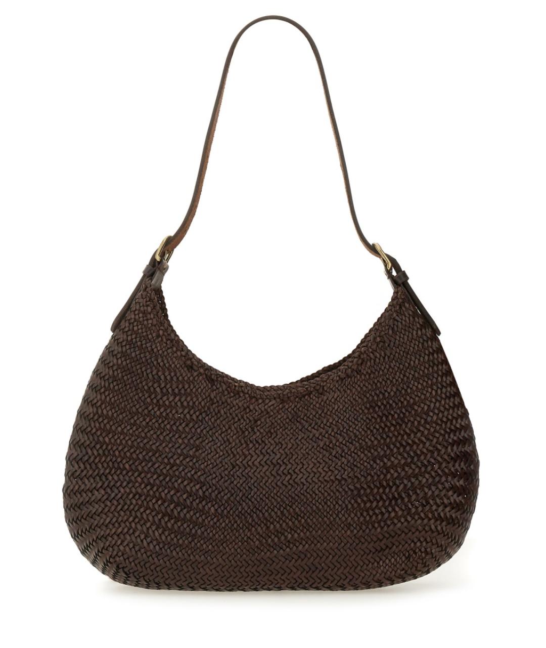 Dragon Diffusion Коричневая кожаная сумка через плечо, фото 1