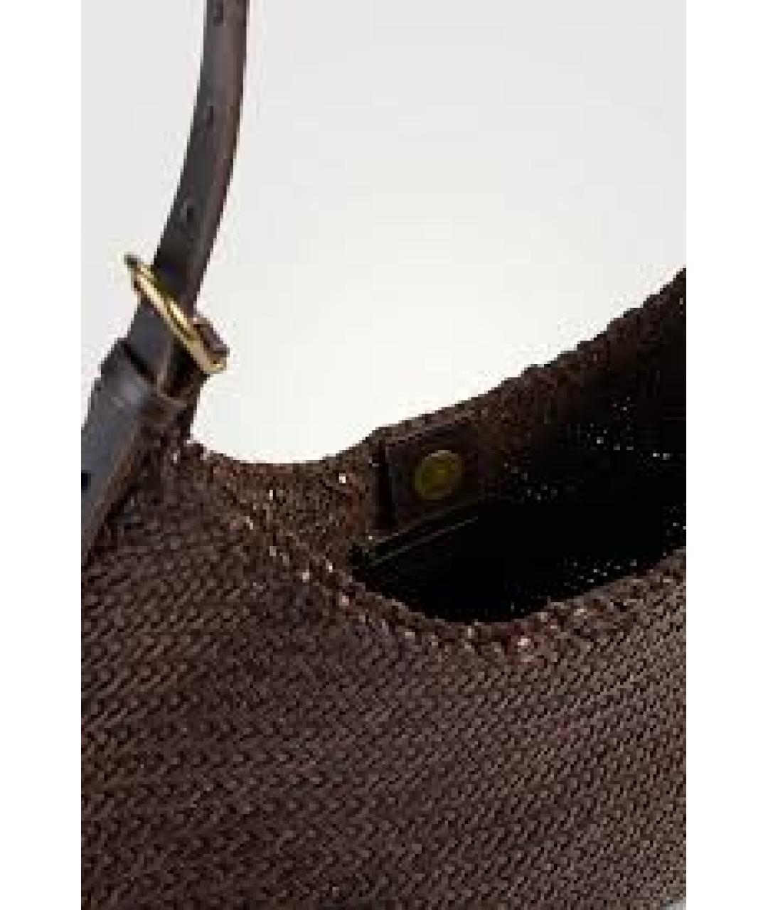 Dragon Diffusion Коричневая кожаная сумка через плечо, фото 3