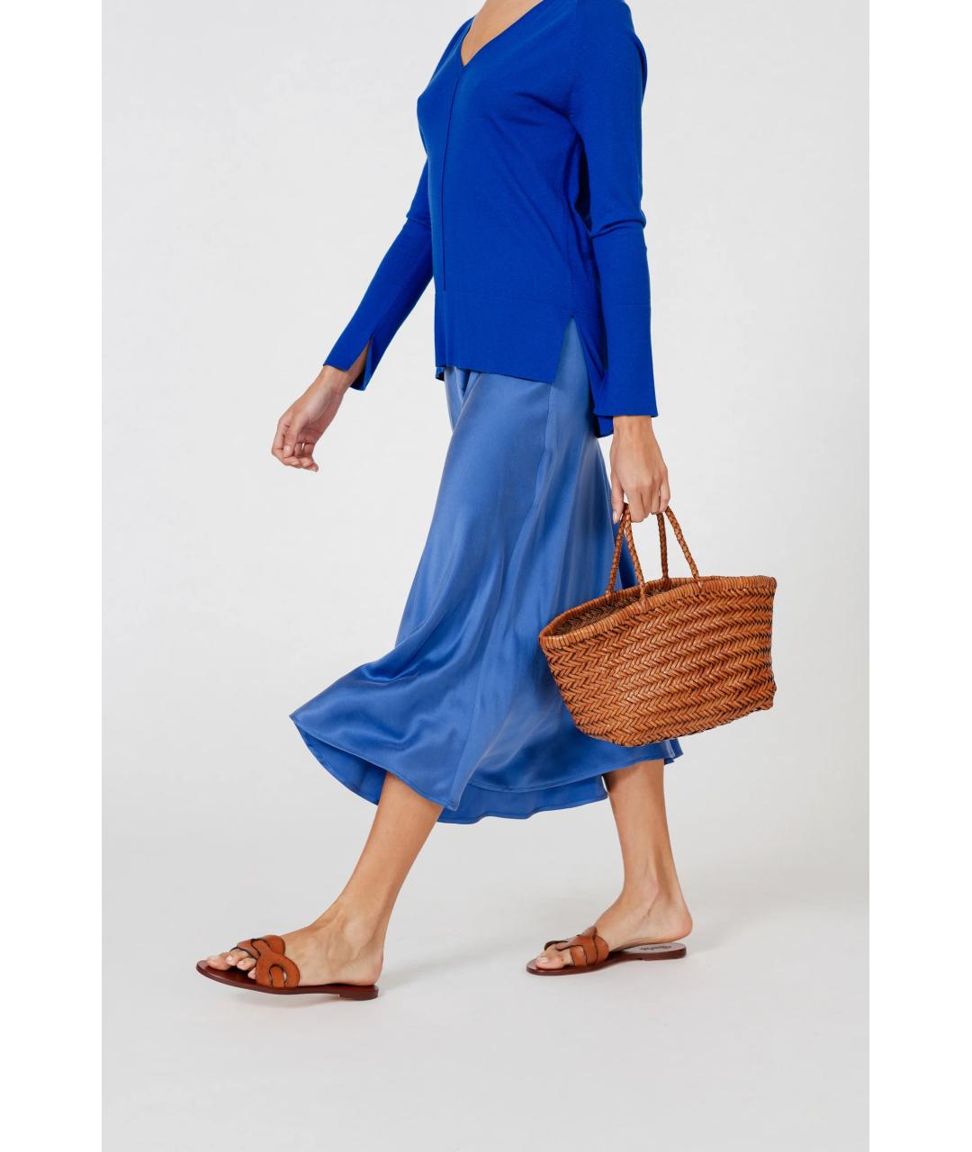 Dragon Diffusion Коричневая кожаная сумка тоут, фото 3