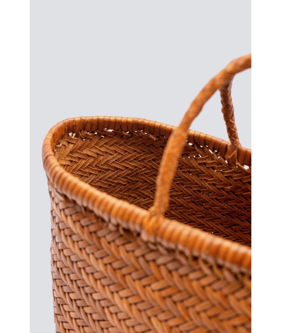 Dragon Diffusion Коричневая кожаная сумка тоут, фото 4