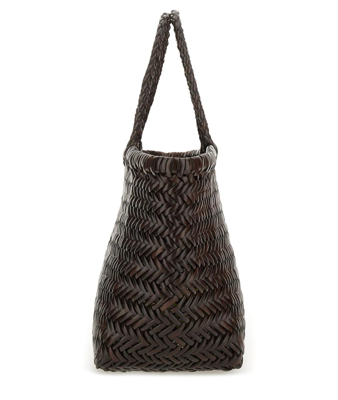 Dragon Diffusion Коричневая кожаная сумка тоут, фото 2