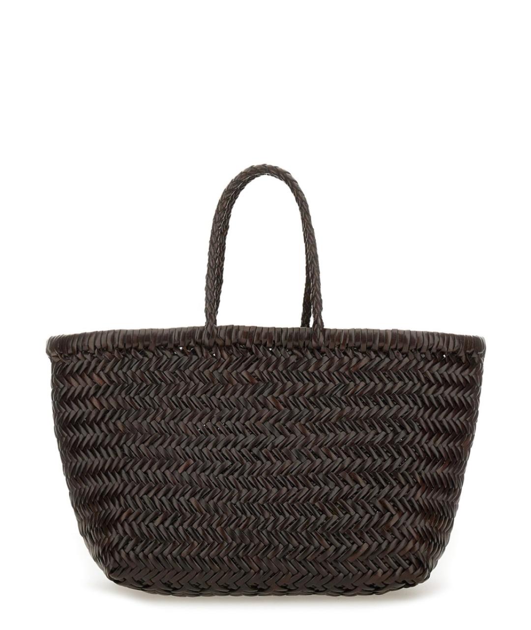 Dragon Diffusion Коричневая кожаная сумка тоут, фото 1