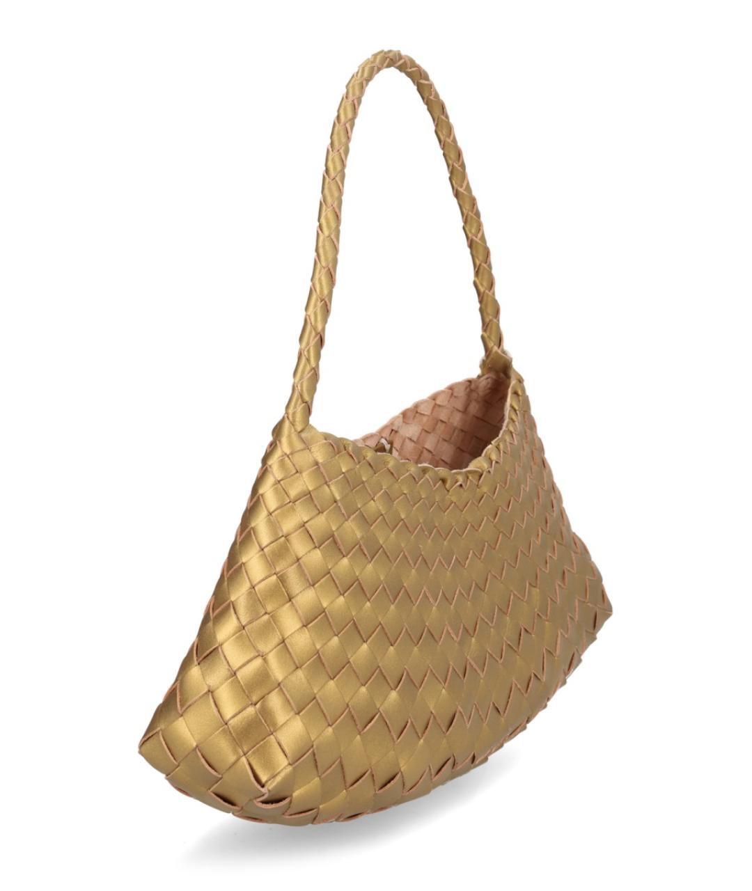 Dragon Diffusion Золотая кожаная сумка тоут, фото 2