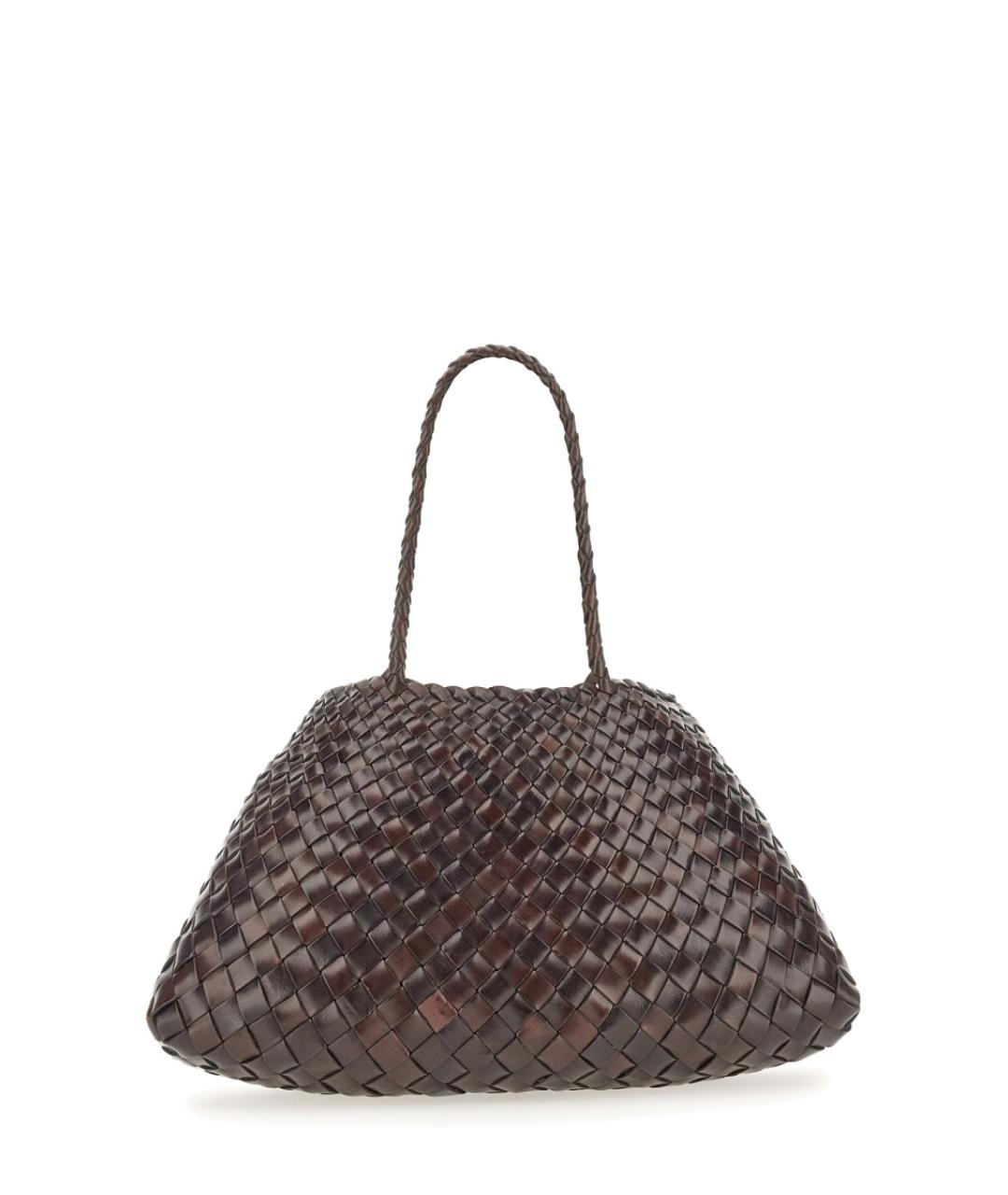 Dragon Diffusion Коричневая кожаная сумка тоут, фото 2