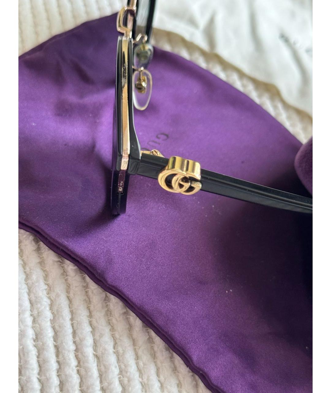 GUCCI Черные пластиковые солнцезащитные очки, фото 8