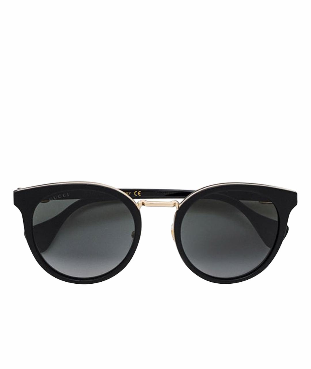 GUCCI Черные пластиковые солнцезащитные очки, фото 1