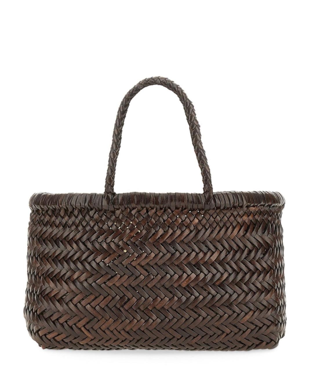 Dragon Diffusion Коричневая кожаная сумка тоут, фото 2