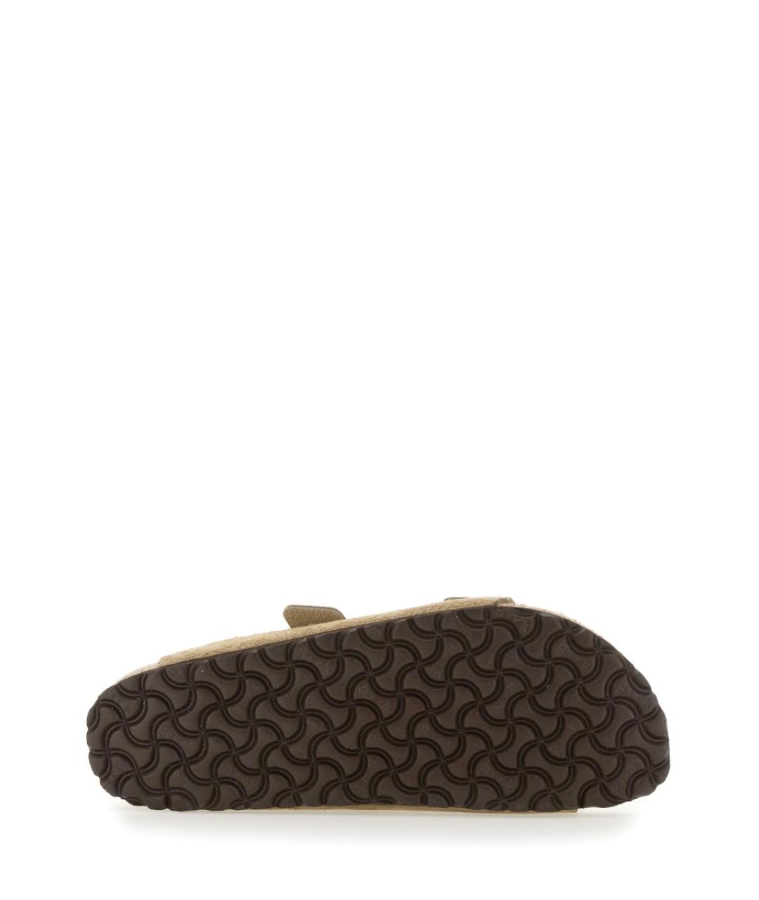 BIRKENSTOCK Бежевые замшевые сандалии, фото 4