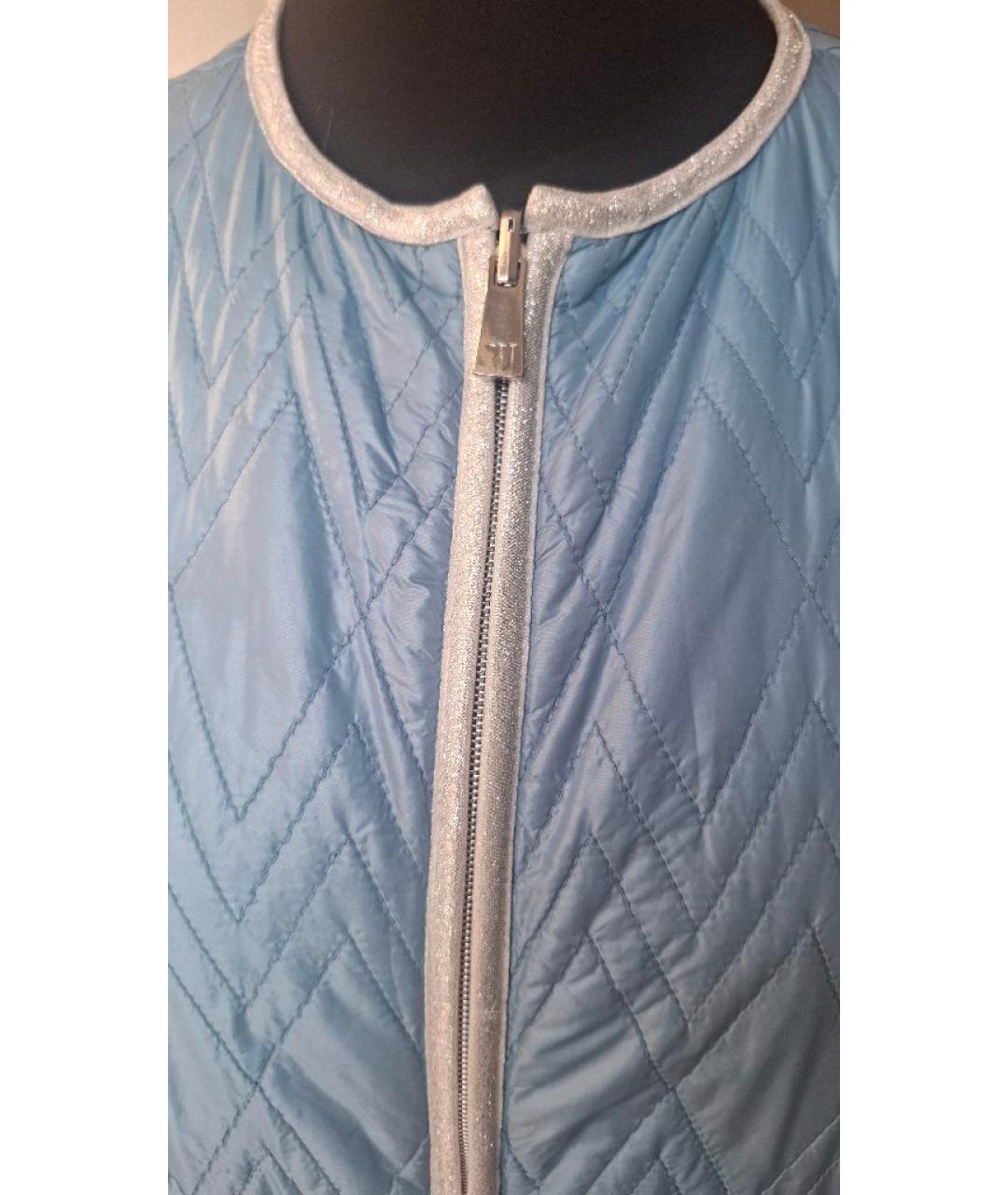 TRUSSARDI JEANS Голубая полиамидовая куртка, фото 3