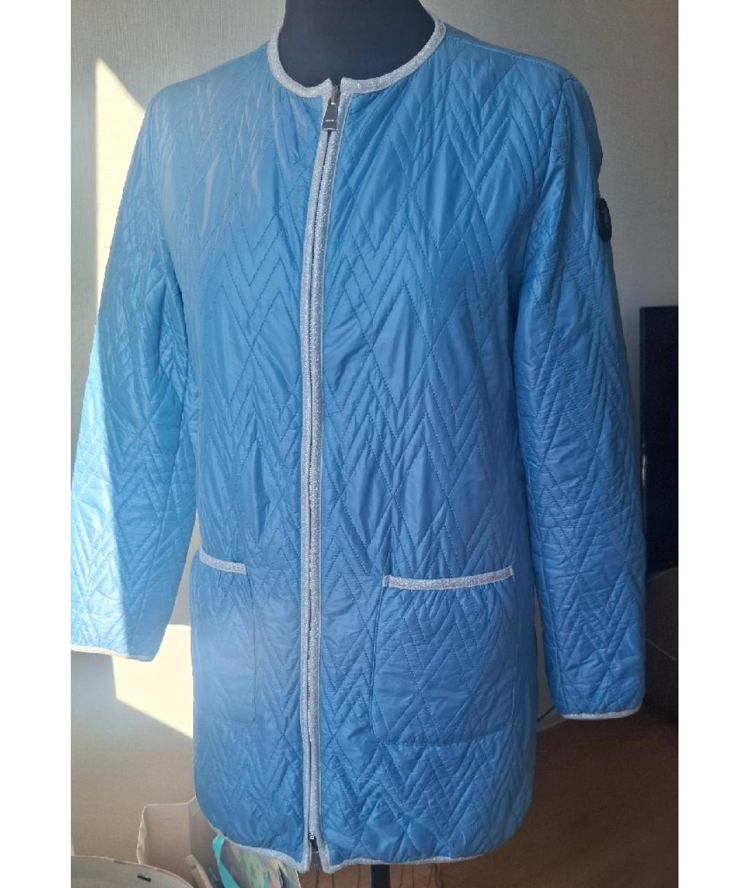 TRUSSARDI JEANS Голубая полиамидовая куртка, фото 8