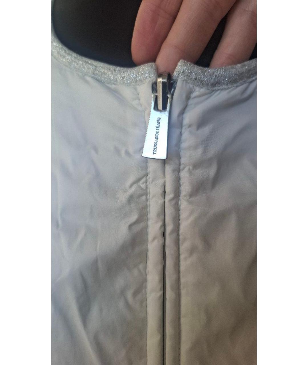 TRUSSARDI JEANS Голубая полиамидовая куртка, фото 5