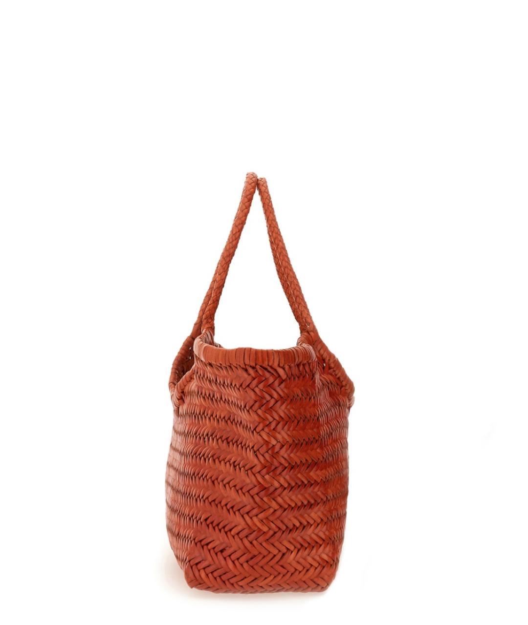 Dragon Diffusion Оранжевая кожаная сумка через плечо, фото 2