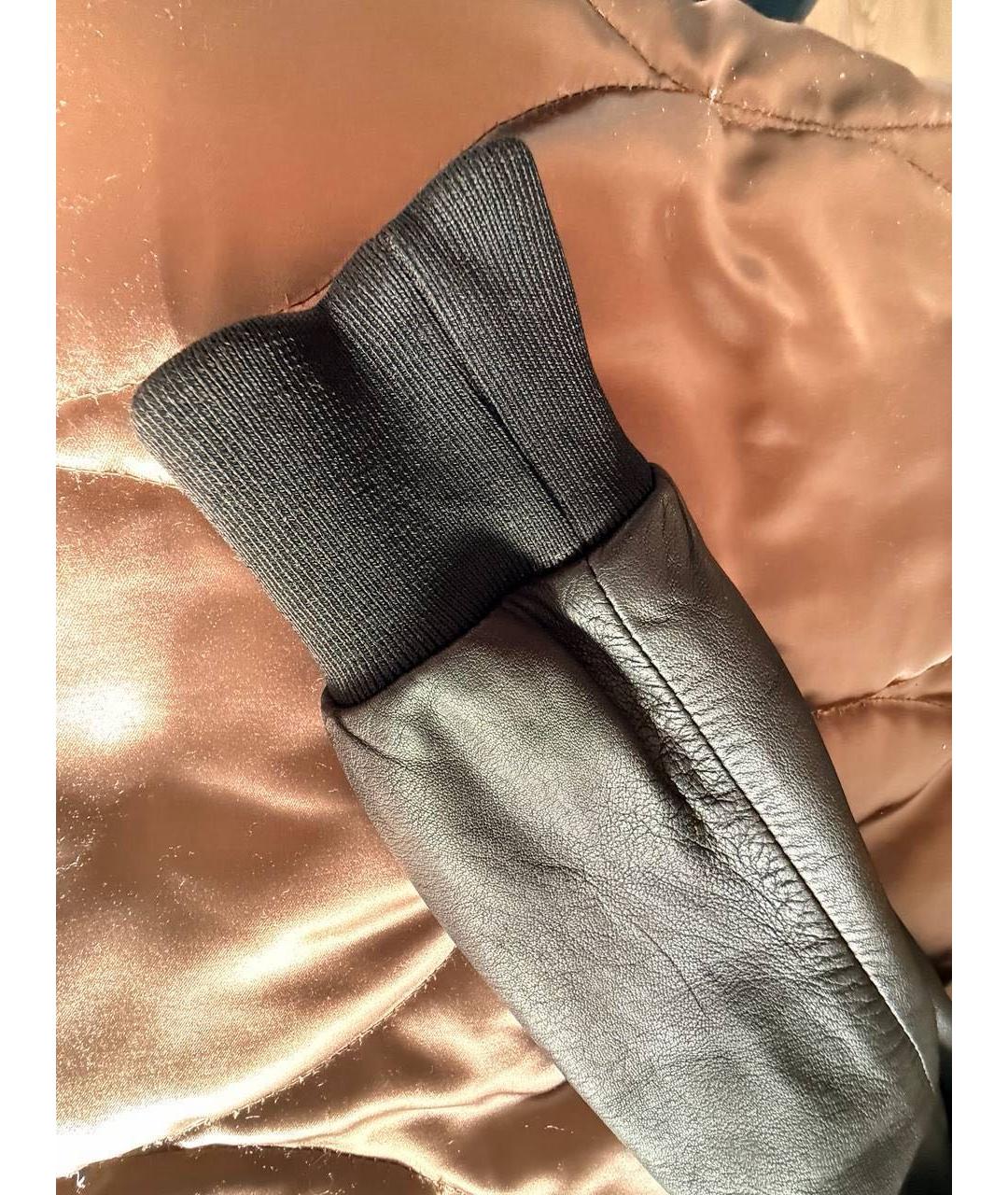 BALLY Черная кожаная куртка, фото 8