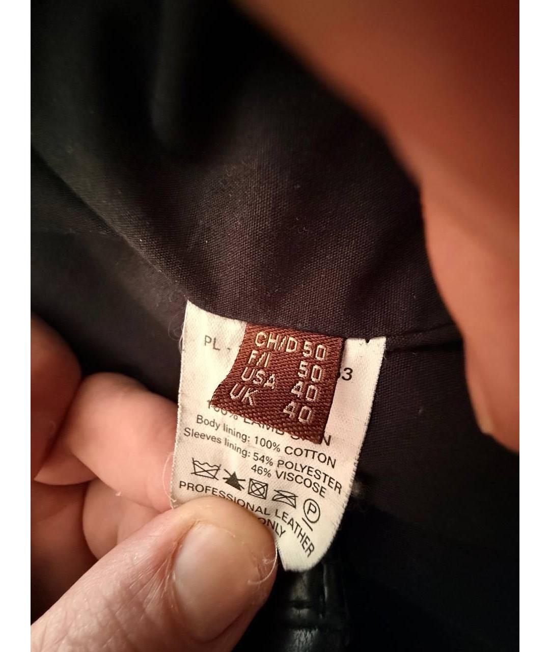 BALLY Черная кожаная куртка, фото 5