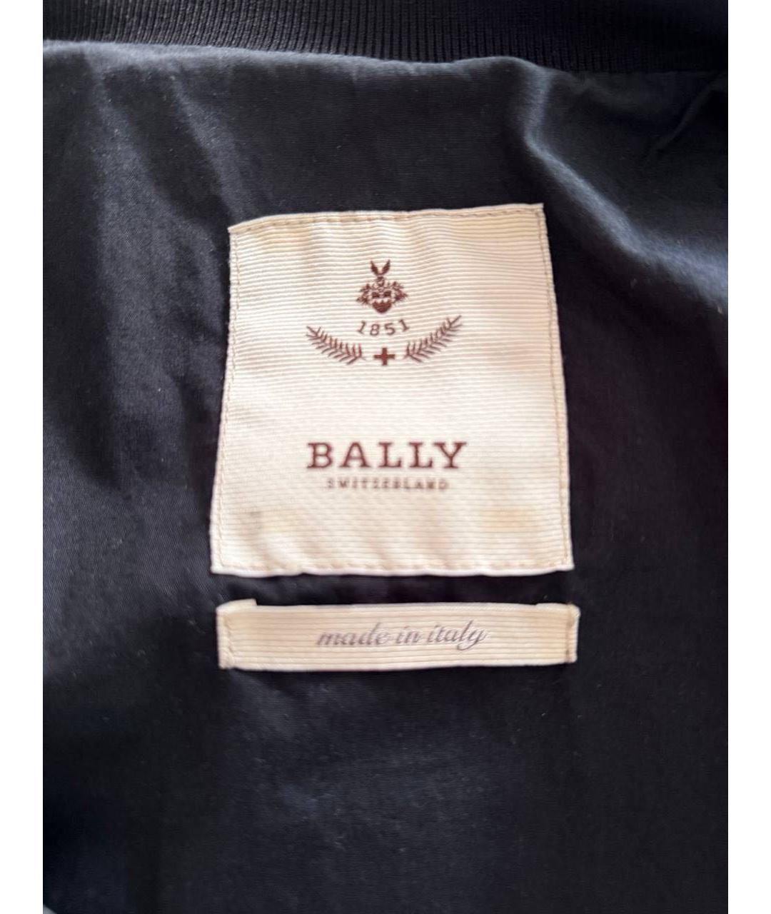 BALLY Черная кожаная куртка, фото 3