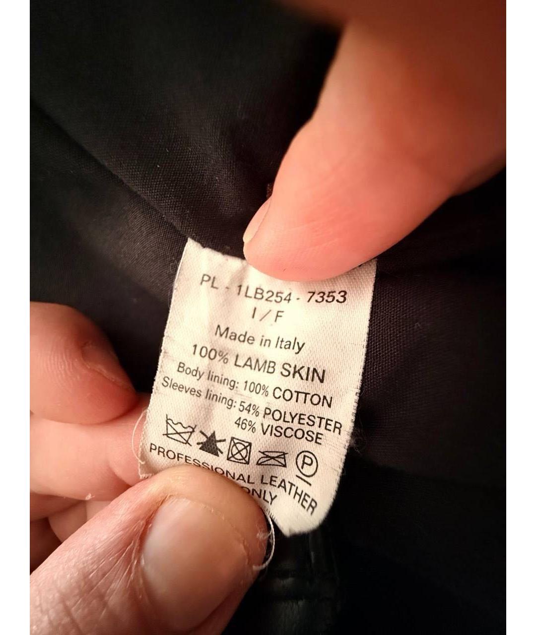 BALLY Черная кожаная куртка, фото 6