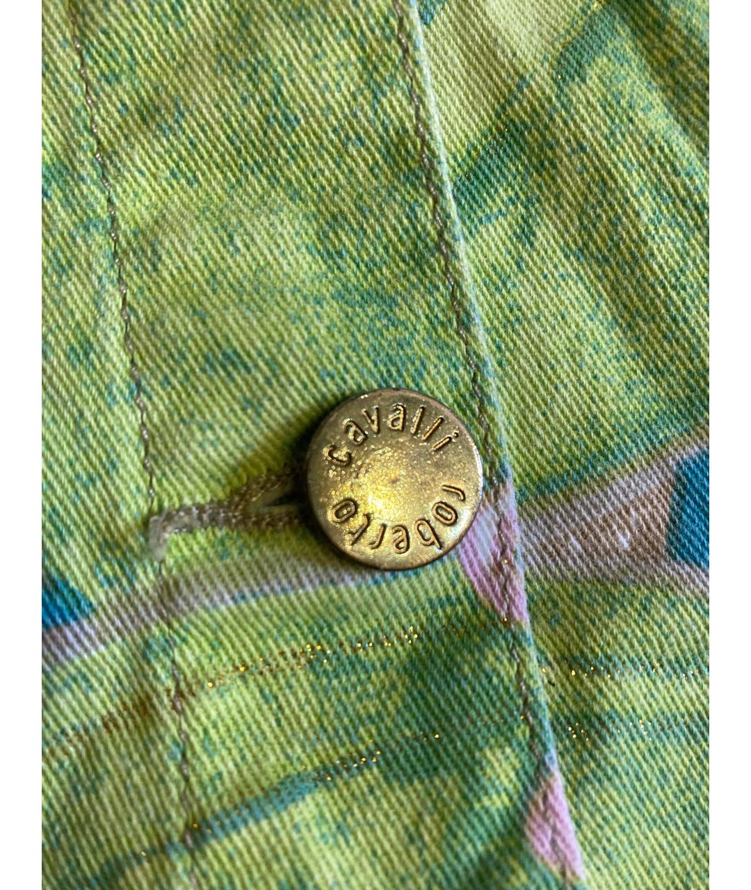 ROBERTO CAVALLI Мульти хлопко-эластановый жакет/пиджак, фото 4