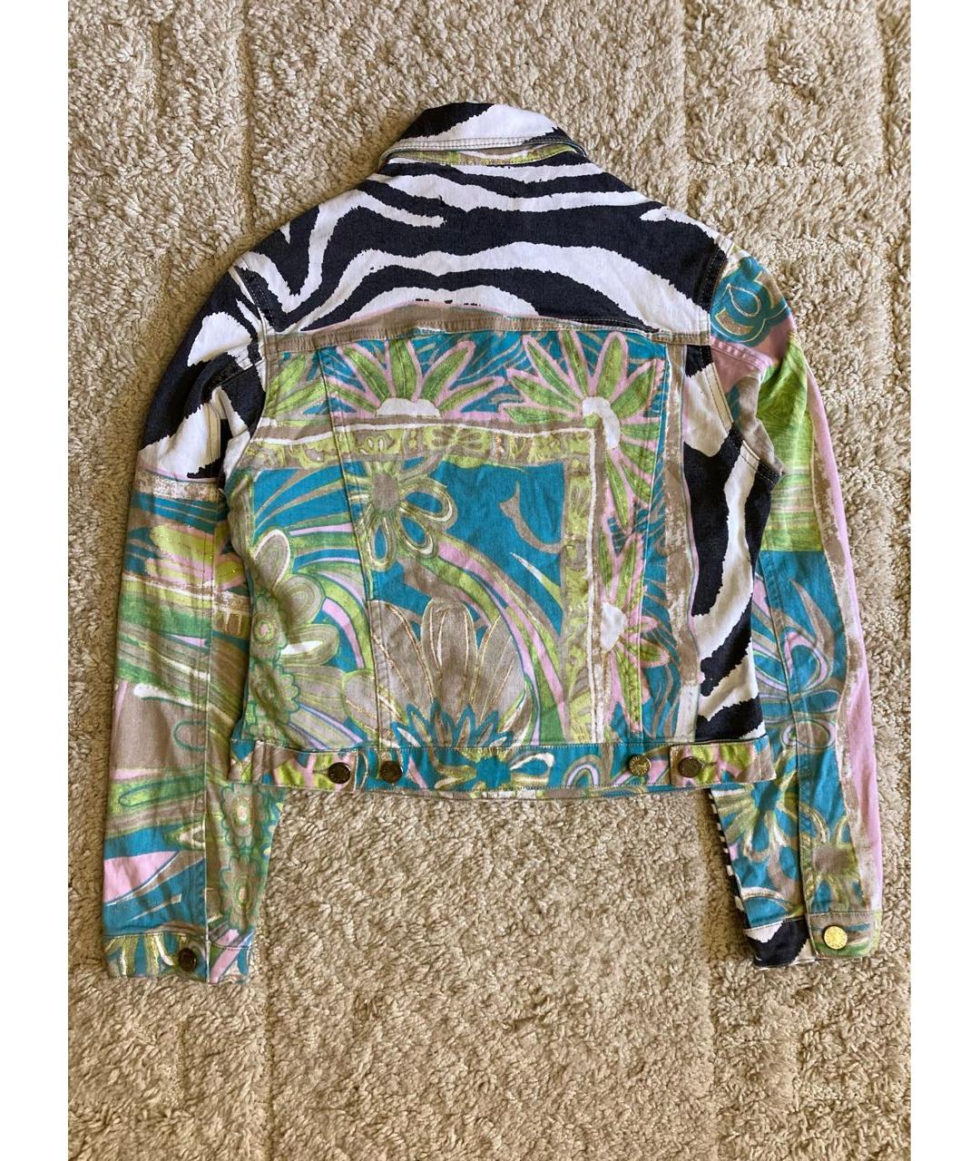 ROBERTO CAVALLI Мульти хлопко-эластановый жакет/пиджак, фото 2