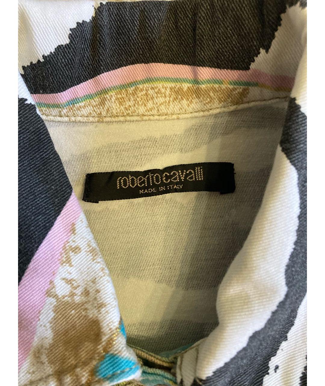 ROBERTO CAVALLI Мульти хлопко-эластановый жакет/пиджак, фото 3