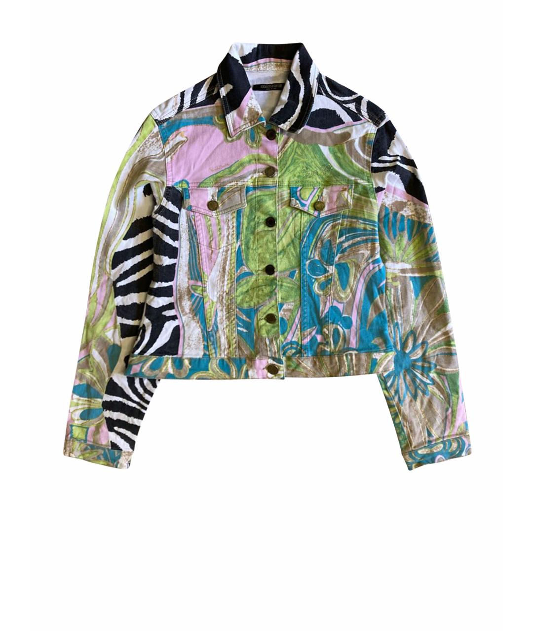 ROBERTO CAVALLI Мульти хлопко-эластановый жакет/пиджак, фото 1