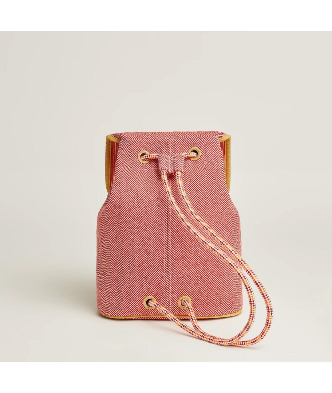 HERMES Красный хлопковый рюкзак, фото 2