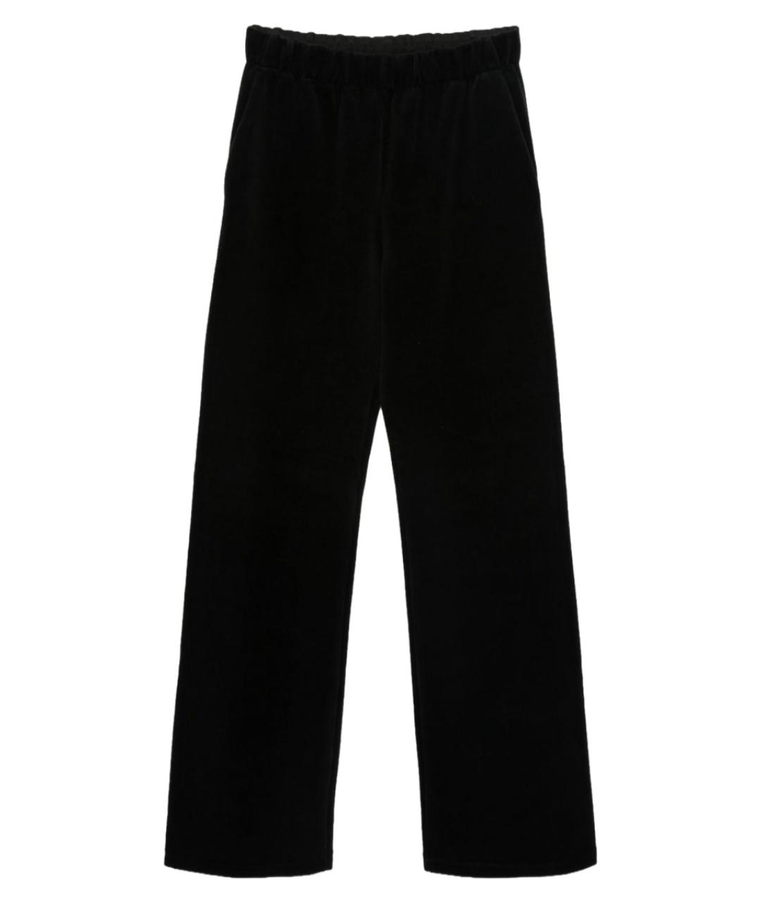 GOLDEN GOOSE DELUXE BRAND Черные хлопковые прямые брюки, фото 1