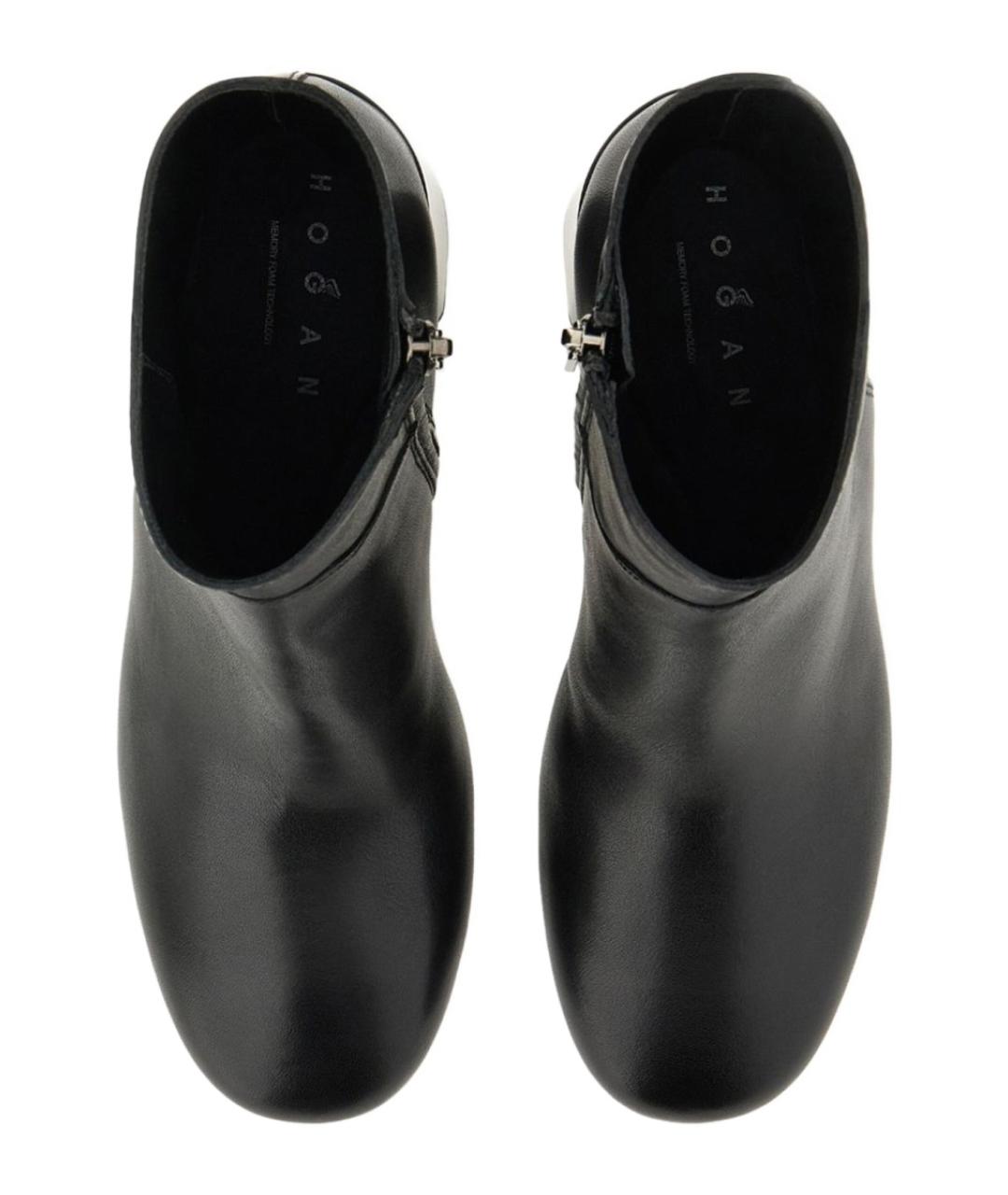 HOGAN Черные кожаные ботильоны, фото 3