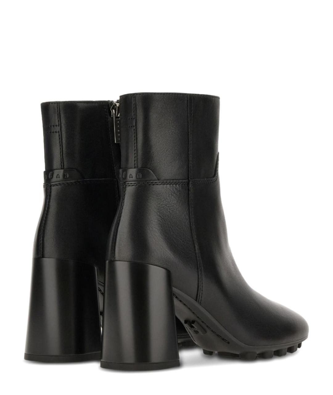 HOGAN Черные кожаные ботильоны, фото 2