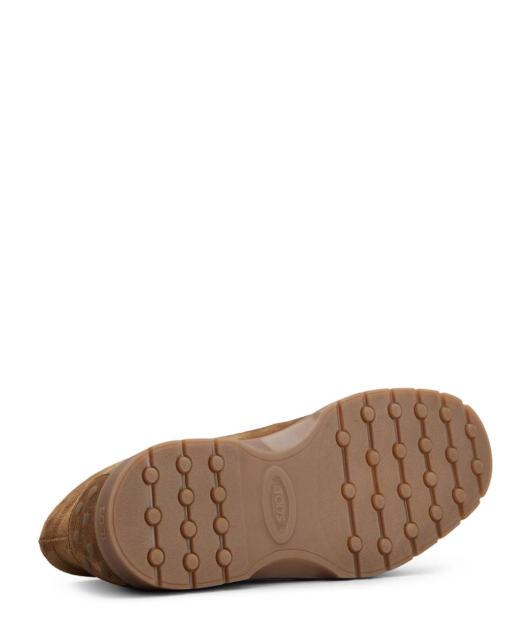TOD'S Коричневые замшевые низкие ботинки, фото 4