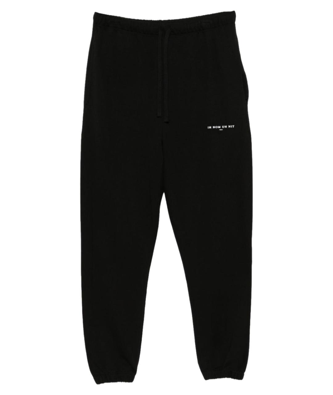 IH NOM UH NIT Черные хлопковые повседневные брюки, фото 1