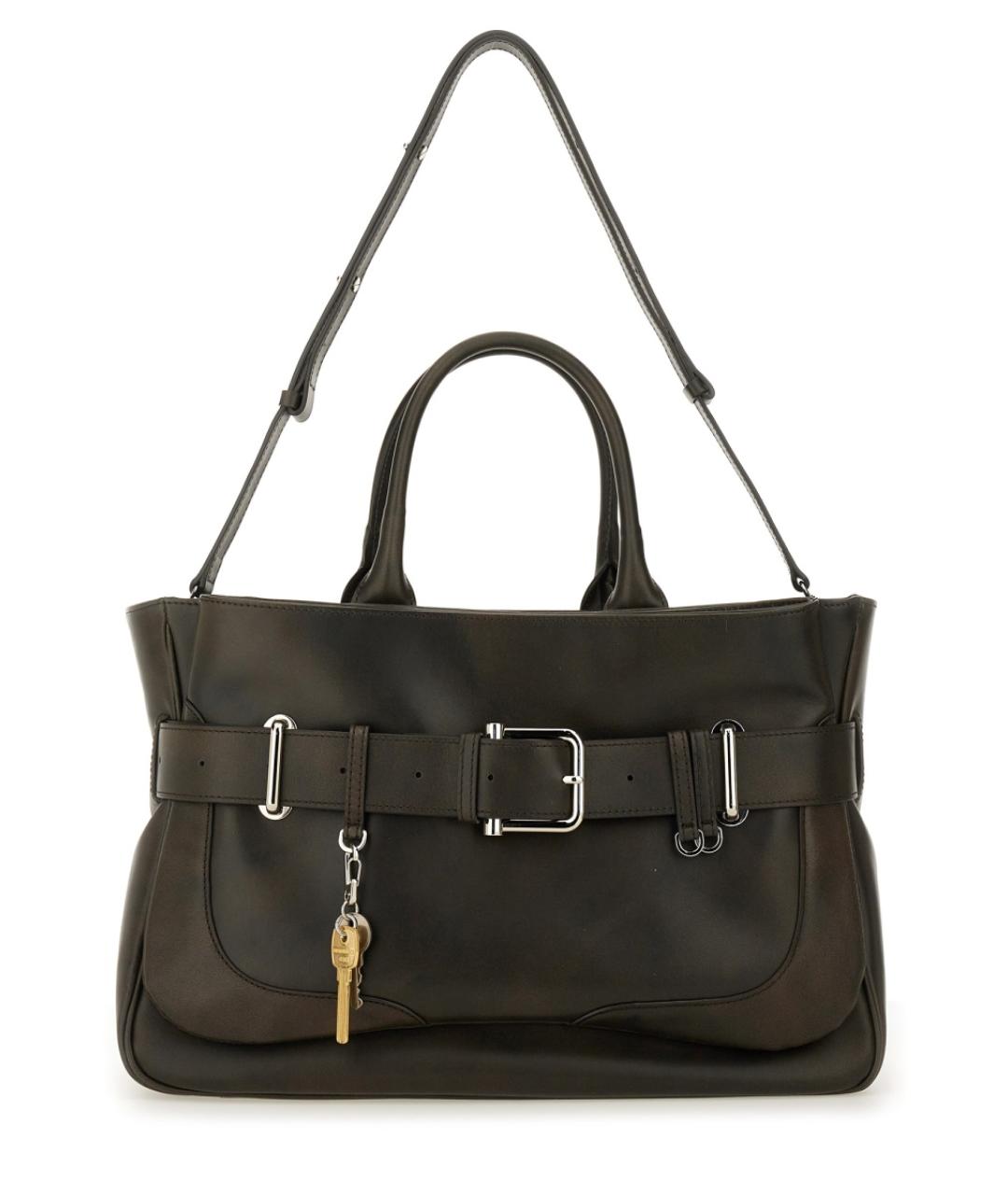 OSOI Коричневая кожаная сумка тоут, фото 2