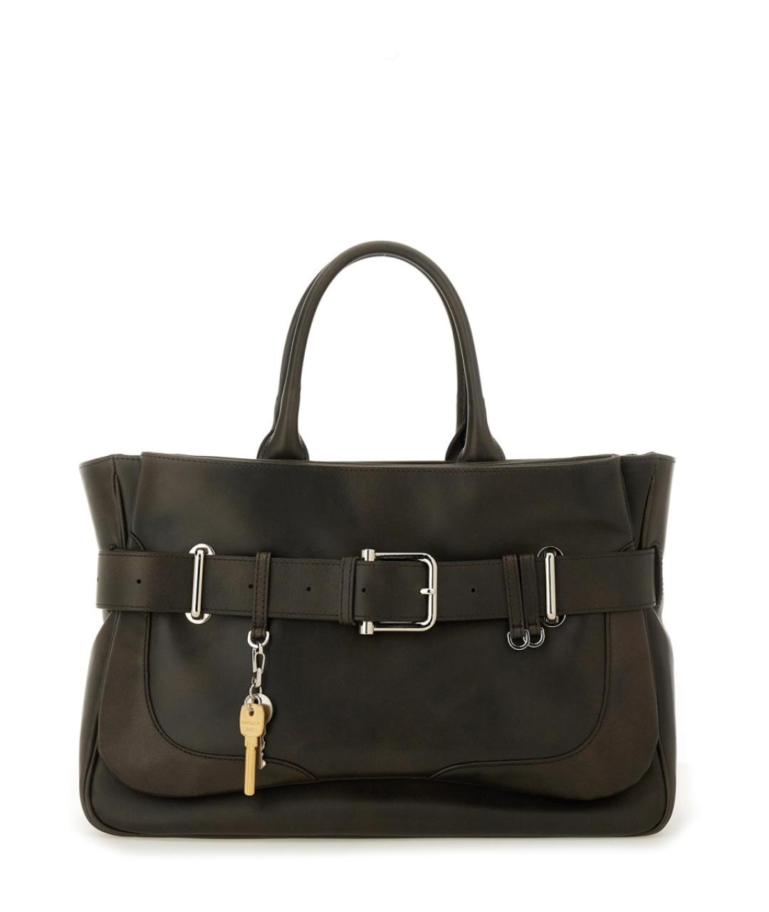 OSOI Коричневая кожаная сумка тоут, фото 1