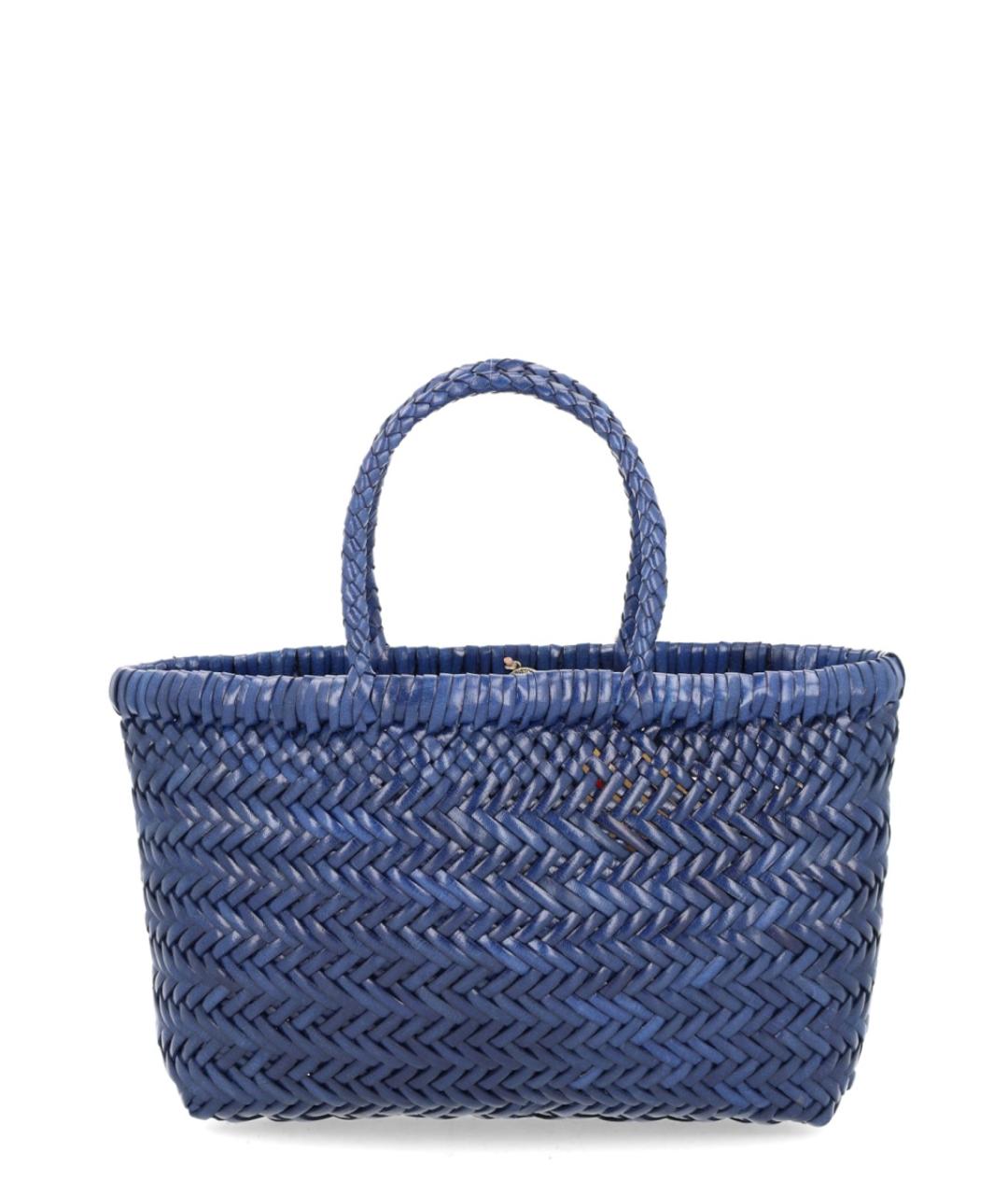 Dragon Diffusion Синяя кожаная сумка тоут, фото 1