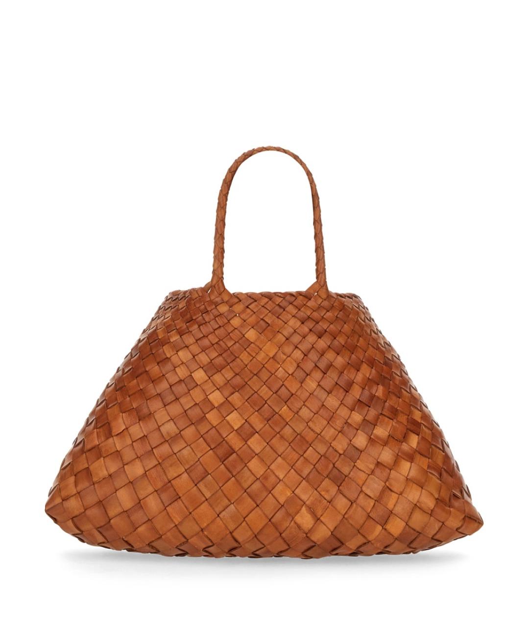 Dragon Diffusion Коричневая кожаная сумка тоут, фото 1